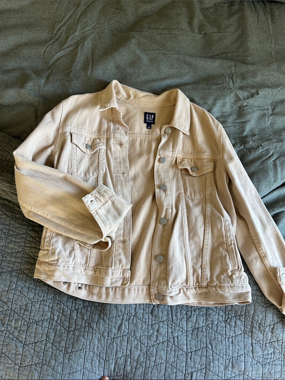 GAP Women's Cream Denim Jacket